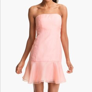 silk strapless dress